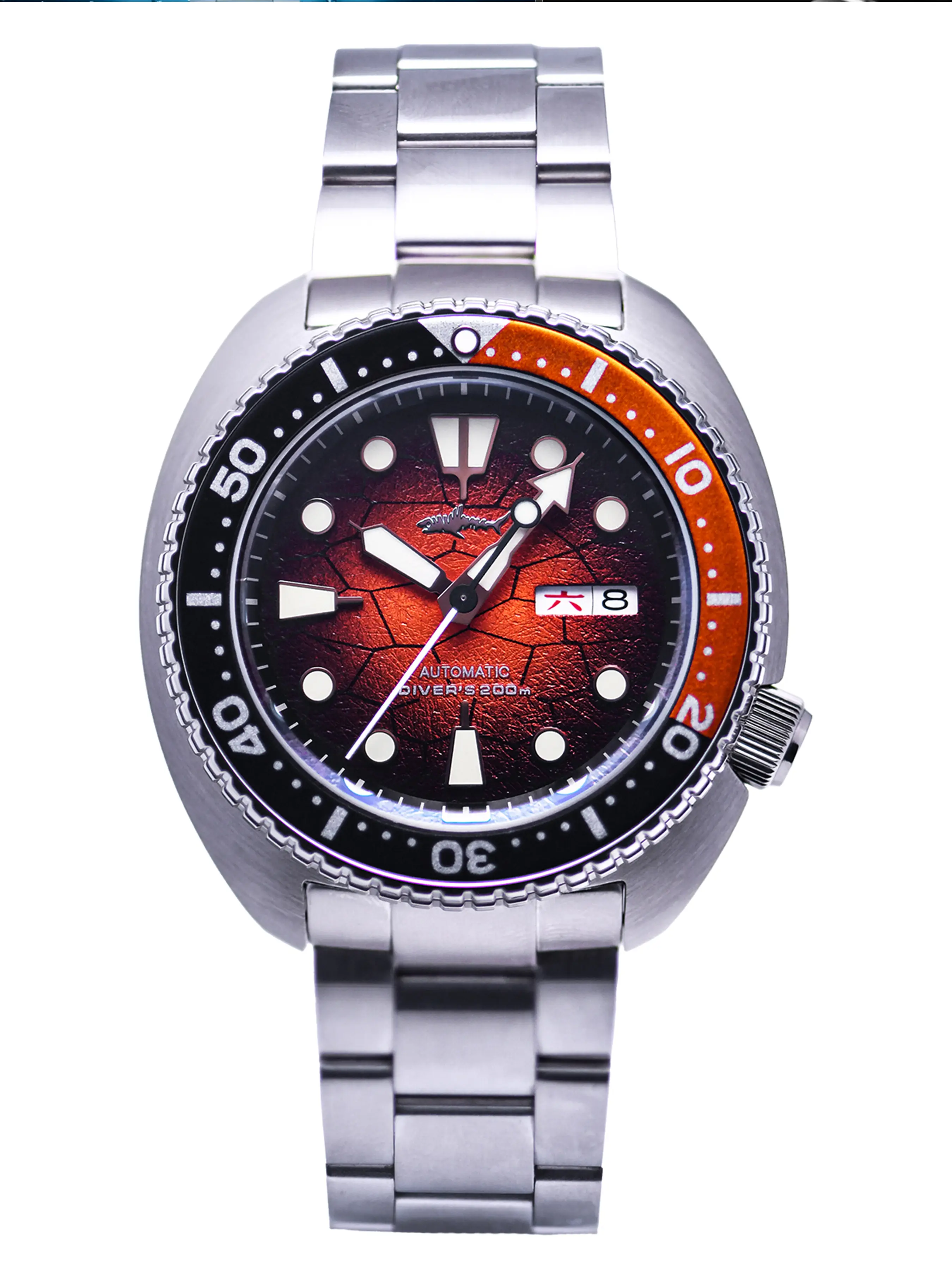 HEIMDALLR Men's Automatic Diver Watch, Stainless Steel Analog Waterproof Wrist Watch with Sapphire Crystal, 200M Resistance & Luminous Hands, Analog Watches sohochic