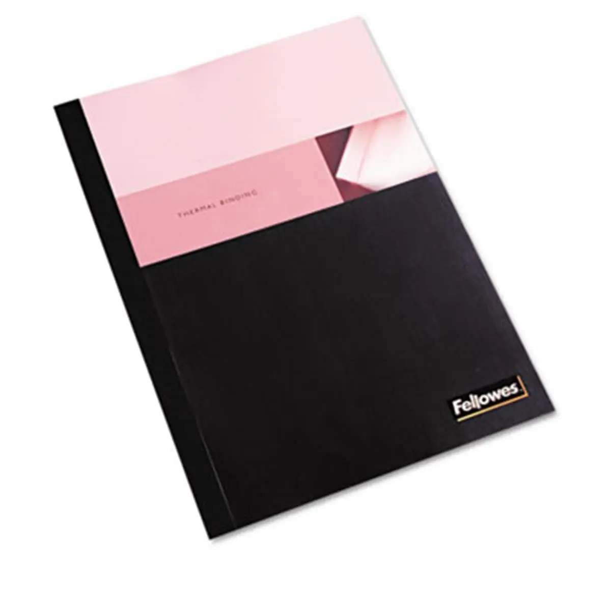 Fellowes 5257001 Thermal Binding System Covers, Binder Accessories, 1" Capacity, 11-1/8x9-3/4 in, Clear/Black, 10/Pk, Thermal Binding Cover Supplies, Thermal Binding Binder Accessories