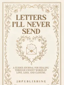 Letters I'll Never Send Guided Journal for Healing Through Unsent Words of Love Loss and Closure 100 Pages Cream Page Layout Regular Edition Hardcover Notebook