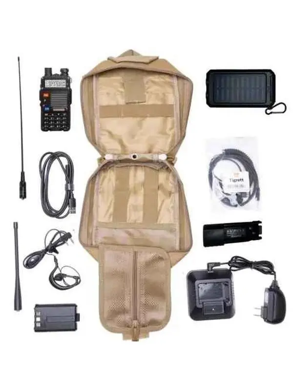 Radio Go Bag with Baofeng BF-F8HP Pro, Portable Solar Charger & High-Power + Nagoya NA771 (Copy)