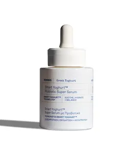Greek Yoghurt Re-Balancing Skin Supplement Serum with Pre & Probiotics, Triple Hyaluronic Acid & WaterPatch, Hydrating Face Serum for Redness & Radiant Skin, 1.01 fl oz | KORRES