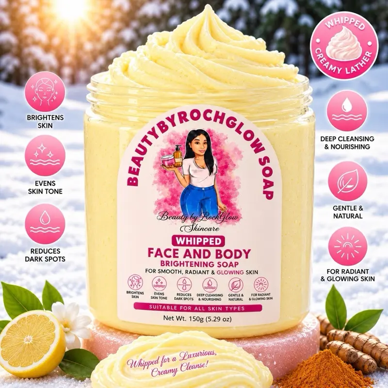 Beautybyrochglow Whipped face and body Soap
