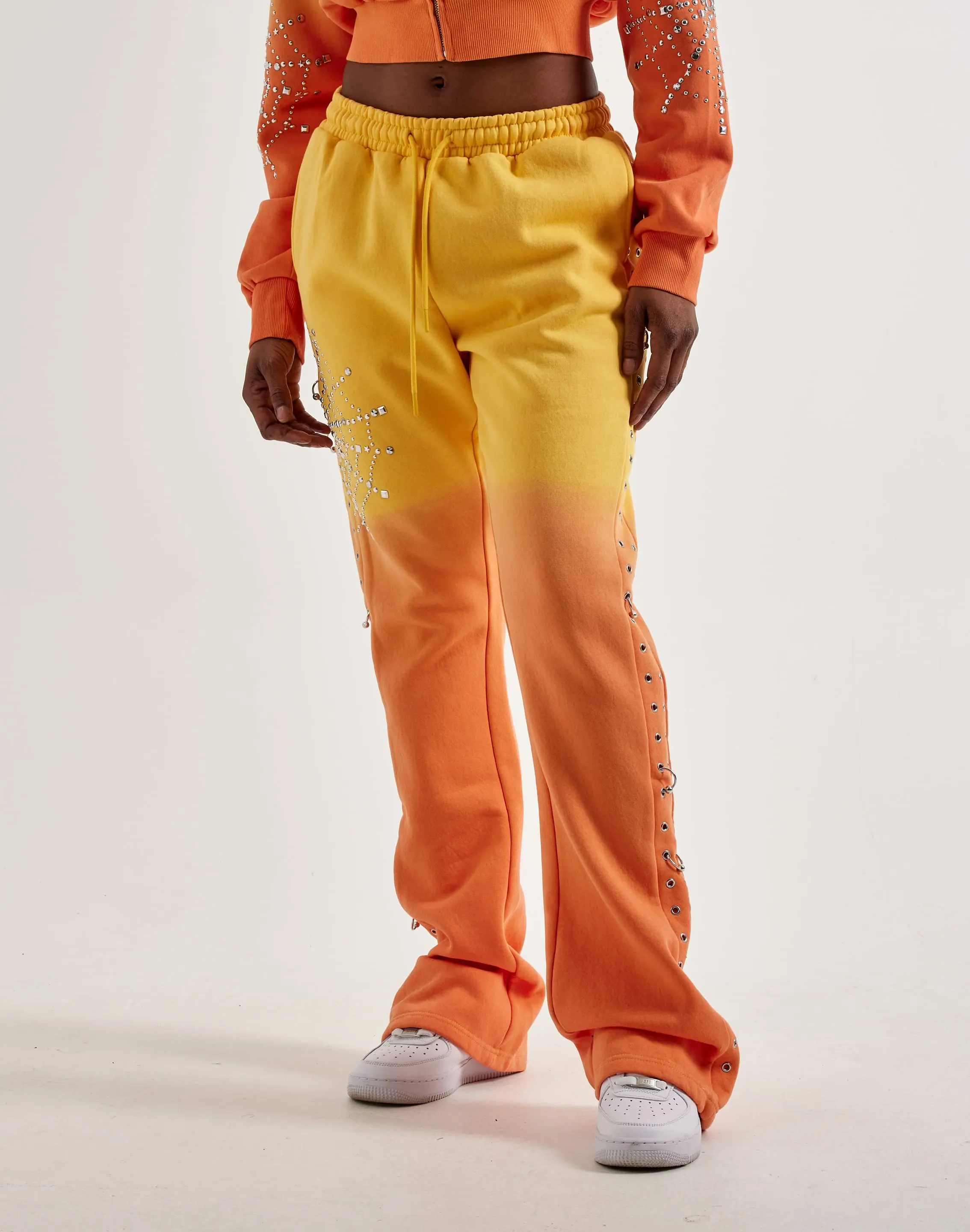 Womens Smoke Rise High-Rise Bootcut Sweatpants