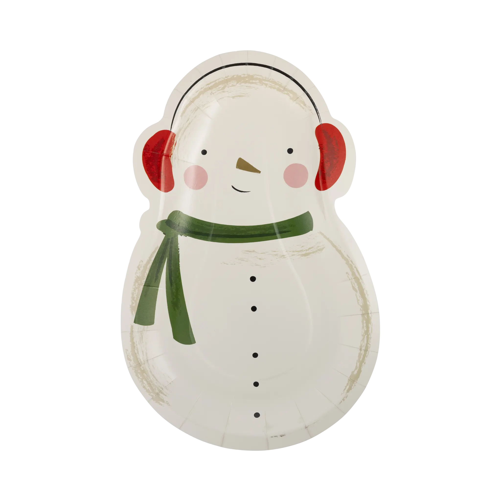 Snowman Shaped Plate