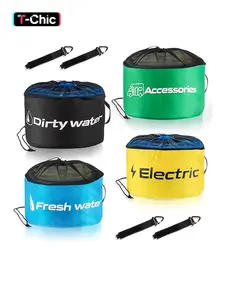 RV Hose Storage Set, 1/4 Piece RV Hose Bag, Small Letter Soft Tube Organizer, Multi-Functional RV Accessories Bag, Rv Accessory Storage, Travel Organization Pouch, Durable Storage Organizer, Space Saving Bags