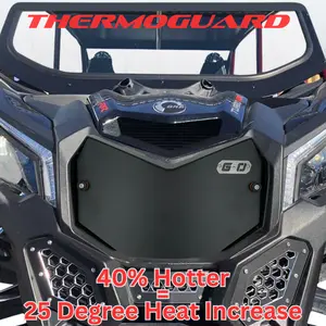 Can-Am Maverick X3 Thermoguard Radiator Shield - Boost Heater Efficiency by 40% - Heavy-Duty Aluminum Grille Cover for Cold Weather Rides