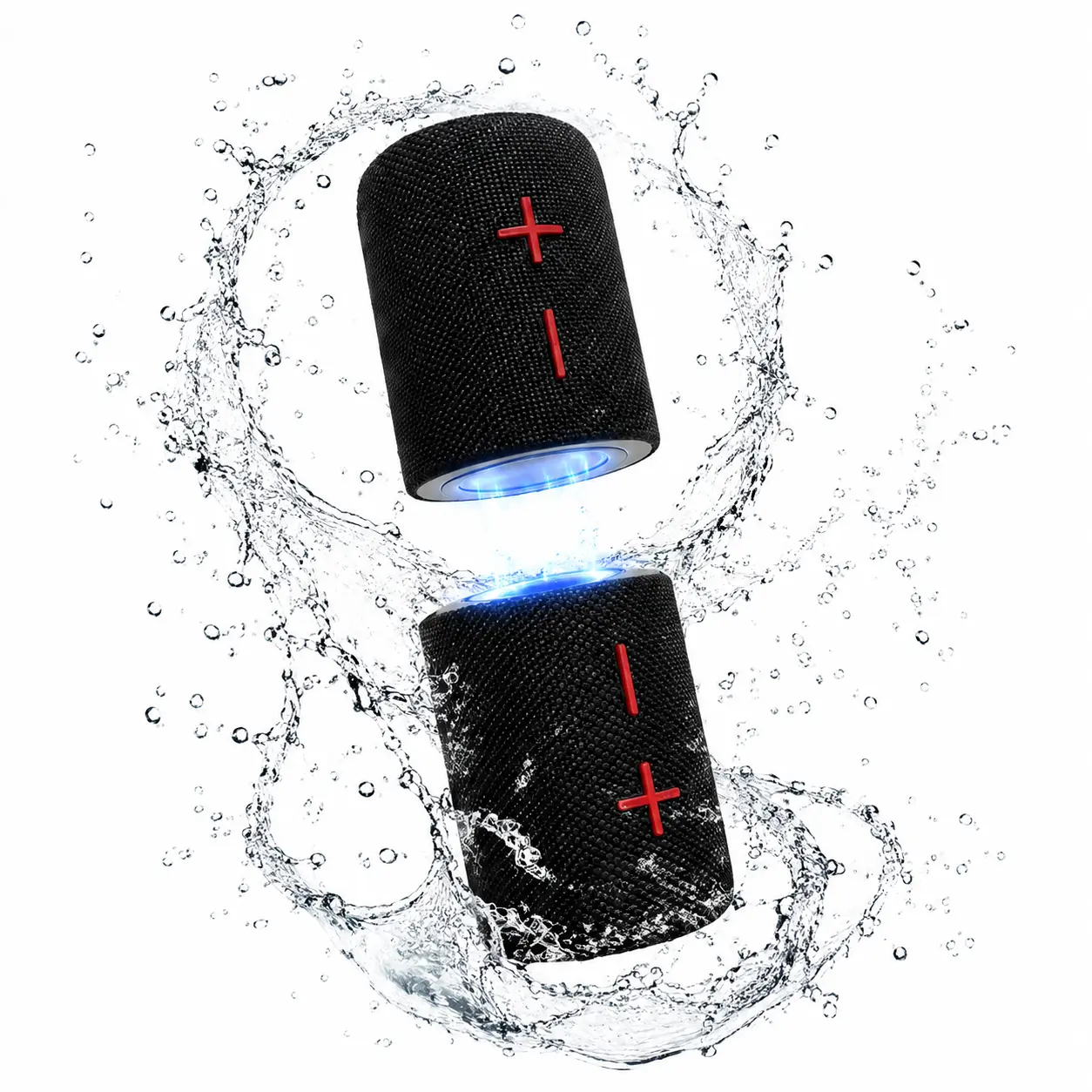 2-in-1 Magnetic Portable Bluetooth Speaker with Built-in Batteries, Dual-Part Design, 20W HD Sound (Dual 10W Drivers), IPX5 Water Resistant for Home, Travel Audio Wireless