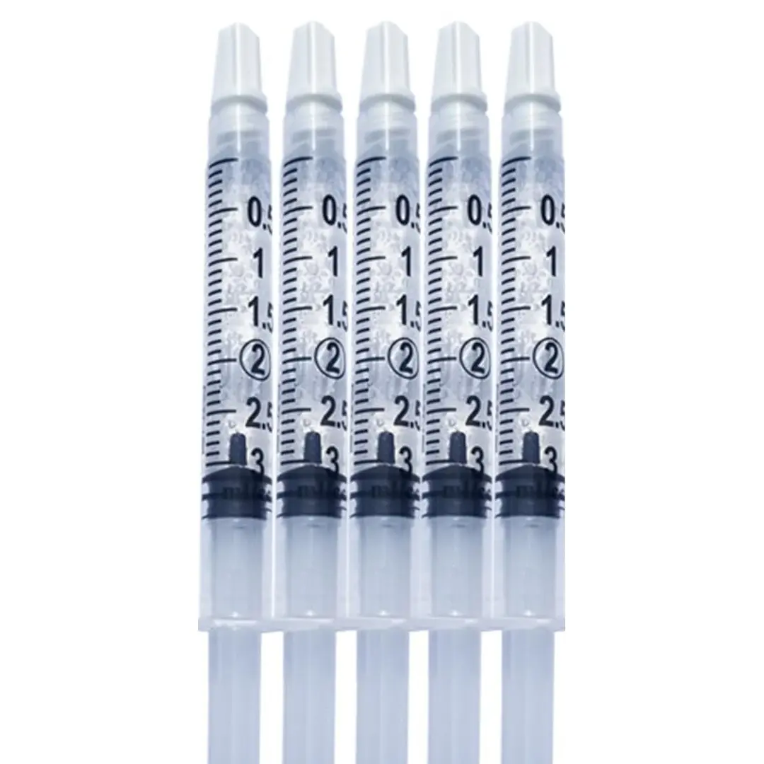 Bright White Smiles 44% Carbamide Peroxide Teeth Whitening Gel Refills, 5 x 3 ml Syringes for Whitening Trays 4 Count (Pack of 1)
