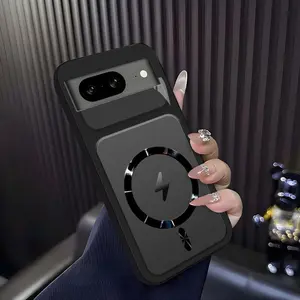 Lightning Bolt Design Gloss MagSafe Compatible Shockproof Protective Cover with Precision Magnet Ring for [Google Pixel 8] 952