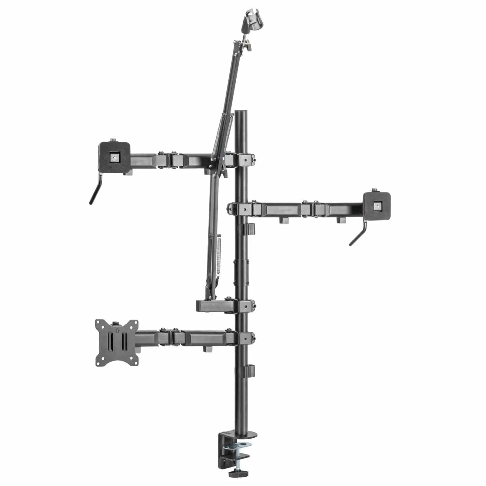 All-In-One Studio Mount, Mic Boom Arm, Camera Mount, Lighting Mount, Studio Arm for Streaming, Adjustable, Ring Light