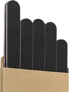 Nail File 10 PCS Professional Double Sided 100/180 Grit Nail Files Emery Board Black Manicure Pedicure Tool and Nail Buffering Files