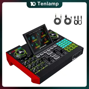 Tenlamp G10 live sound card , DSP professional chip, plug and play, custom sound effects, clear sound quality, suitable for gaming, singing, DJ and streaming