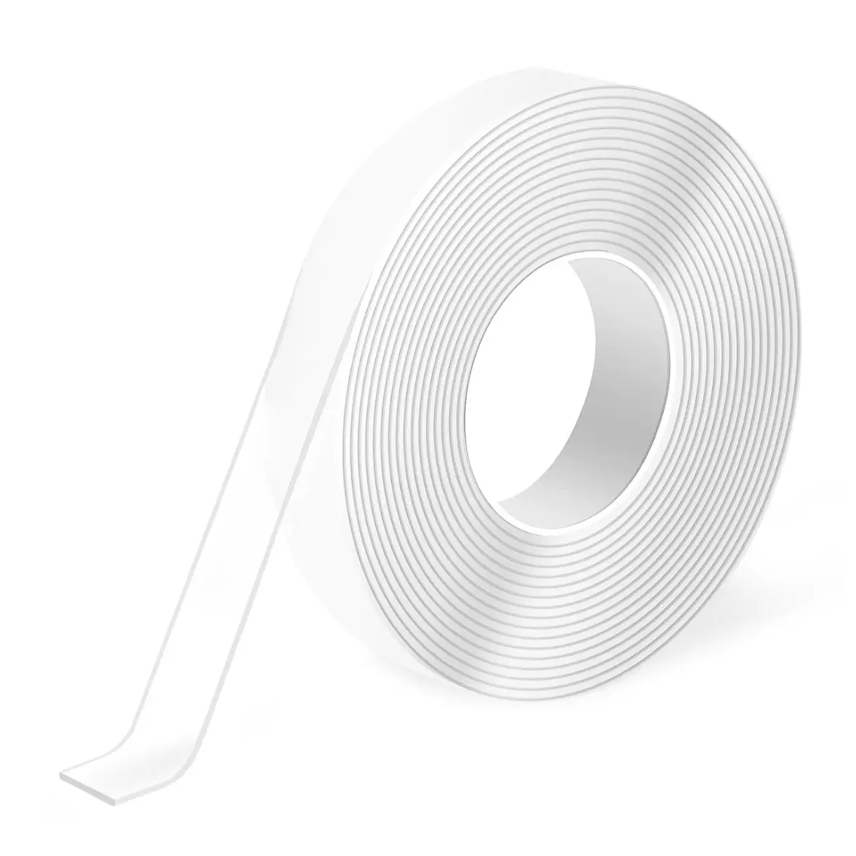 Extra Strong Double Sided Tape, 16.5FT Double Sided Adhesive Tape Heavy Duty, Clear & Tough Nano Tape for Hanging Picture, Poster, Carpet, Photo Deco, Multipurpose Mounting Tape (1/24" x1/2" x 16.5')