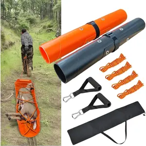 Deer Drag Sleds - Heavy-Duty, Tear-Resistant Game Hauler for Hunting with Ropes and Handles, Portable and Durable Outdoor Gear (2-Set)