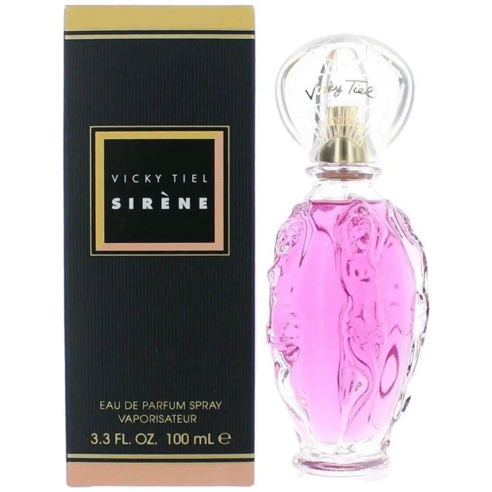 Vicky Tiel Sirene EDP Perfume Spray - Women's Fragrance (3.3 fl oz, 3-3.9 fl oz Range) with Romantic Notes: Peony, Orange Roses, Musk, Floral Fragrance, Peony Musk, Romantic Floral