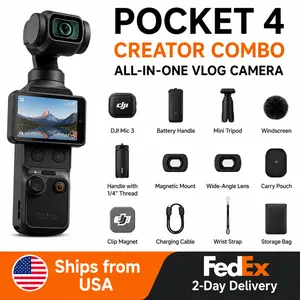 DJI Osmo Pocket 4 Creator Combo 4K Gimbal Camera Vlog Handheld Stabilizer US Stock