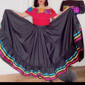 Folklore Mexican Solid  skirt