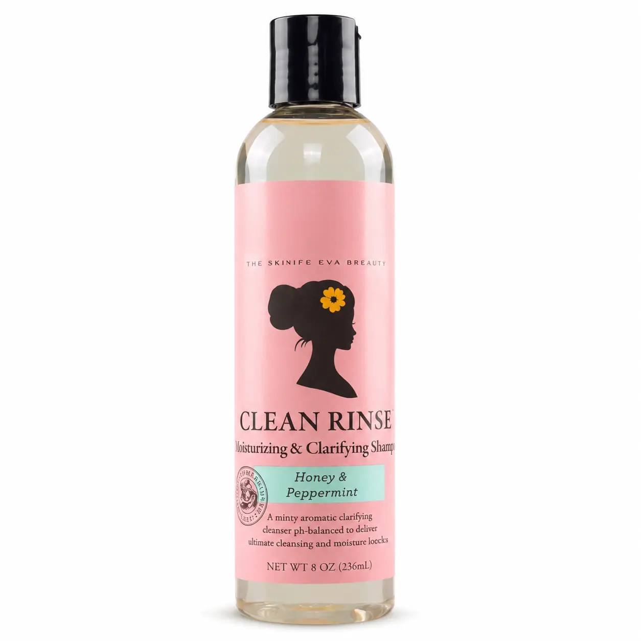 Camille Rose Clean Rinse Shampoo, Gentle Scalp Cleansing Hair Care for Oily Roots, Reduces Buildup, Soft Smooth Hair, Curl-Friendly Daily Shampoo
