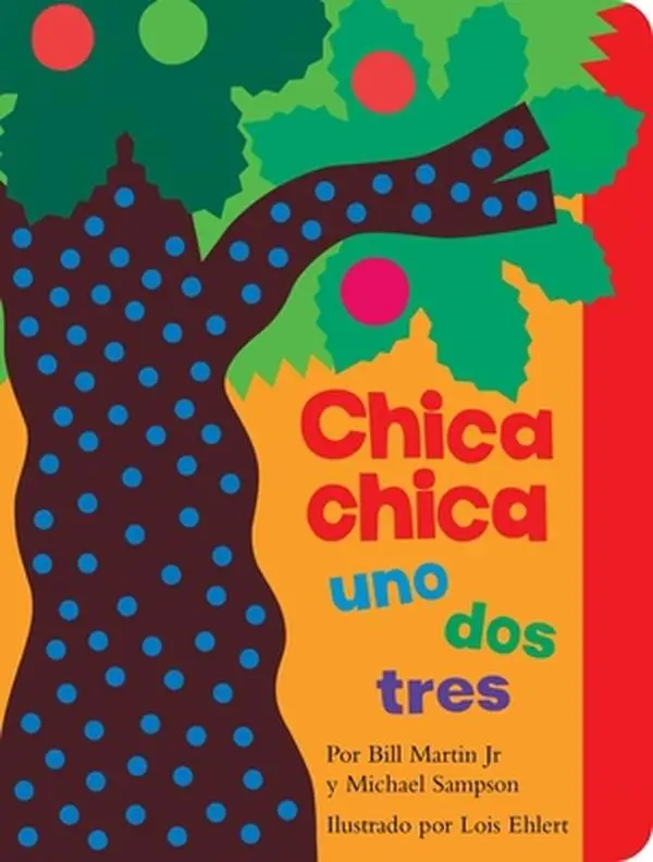 USED Book - Chica Chica Uno DOS Tres (Chicka Chicka 1 2 3) by Martin Jr, Bill (Board book) - Spanish