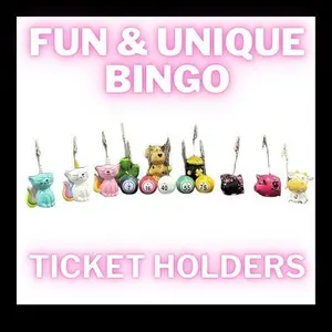 Assorted Bingo Ticket Photo Holder