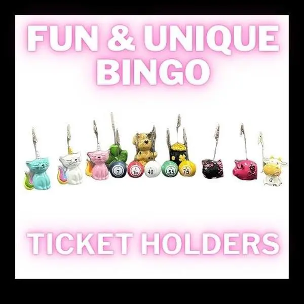 Assorted Bingo Ticket Photo Holder