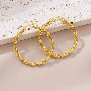 Chic Vintage Twisted Hoops