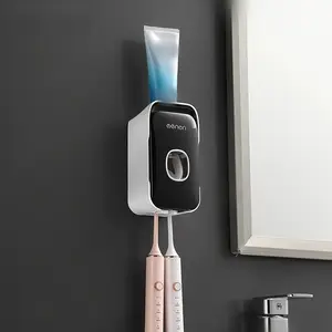 Multifunctional Toothpaste Squeezer Dispenser Set, Wall-Mounted Home Use Organizing Squeezer Kit, No-Drill Bathroom Toothbrush Holders Organizer