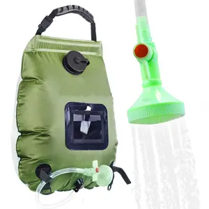 Portable Camping Shower System, Adjustable Hose, Lightweight & Easy Storage, Ideal for Camping, Beach, RV, Yard, 5.28 Gallon Capacity