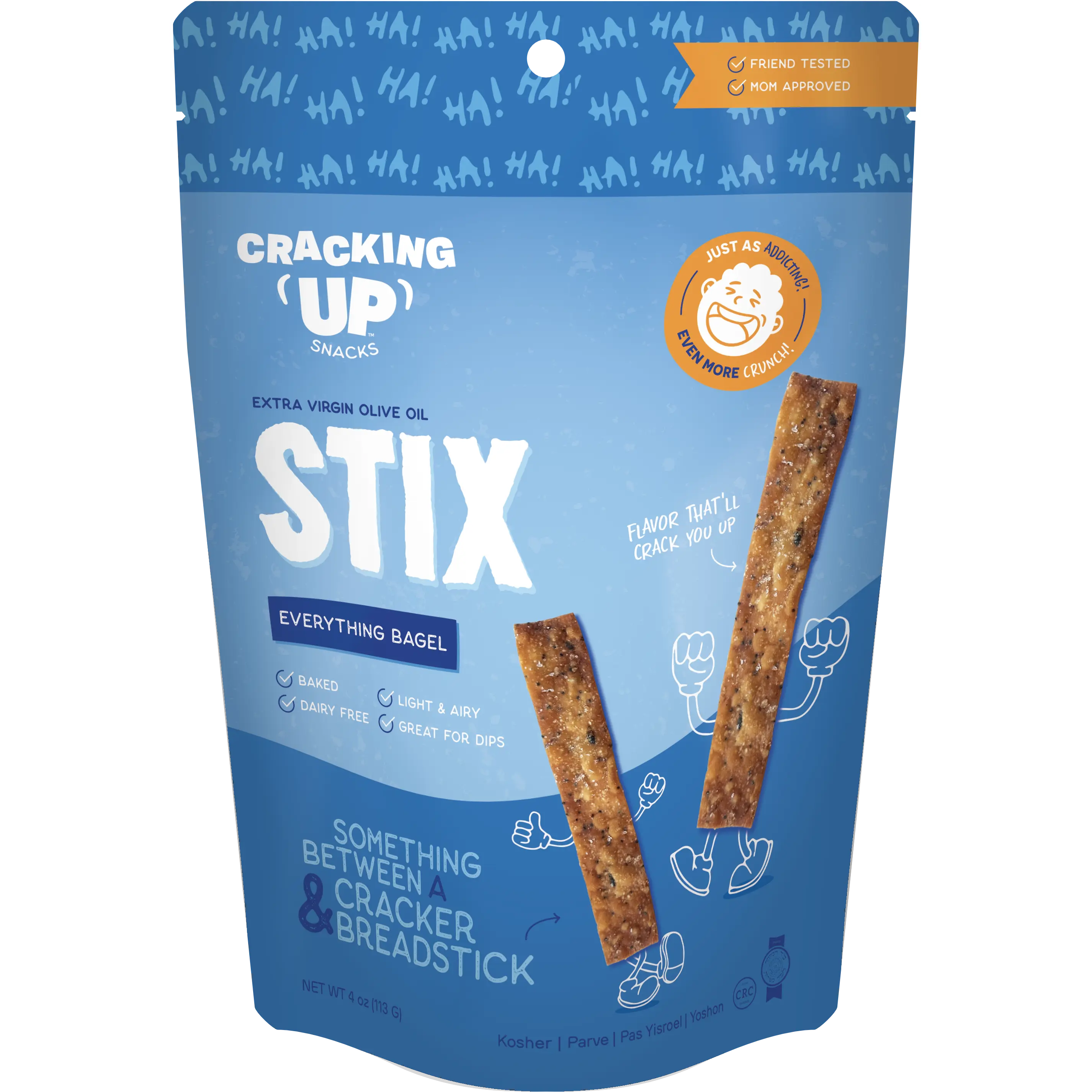 Cracking Up Everything Bagel STIX Snack Sticks (4oz)