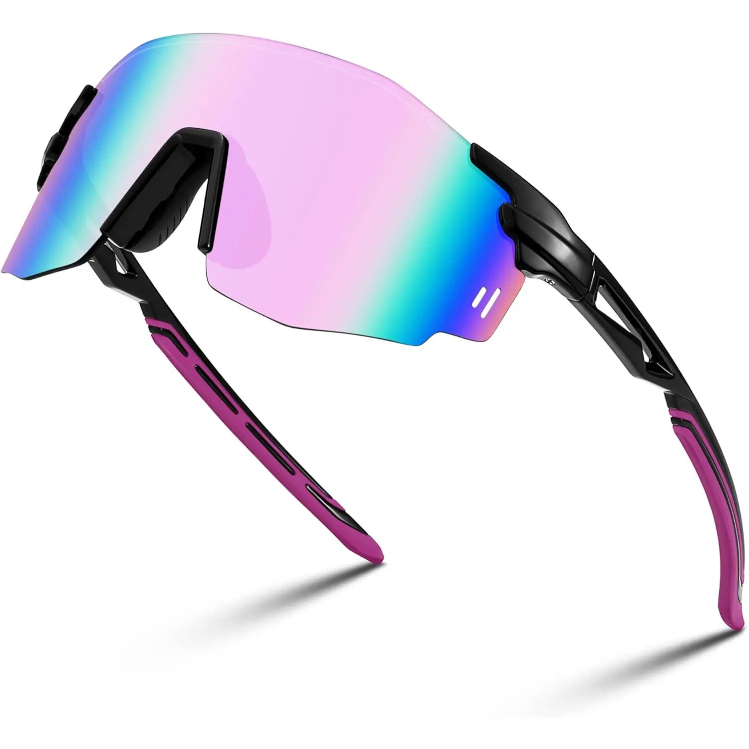 EyeconicFinds Rimless TR90 Frame Sports Sunglasses (27.1g) - Men's Hiking Running Outdoor Sports Active Eyewear, Bike Shades, Casual Cycling Glasses B0116