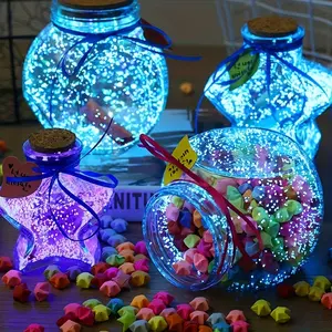 Luminous Pebbles, Polished Stone Fluorescent Particles, Suitable for DIY Wish Bottles, Fish Tank Decoration, Night Lighting Sand Powder, 10 Grams