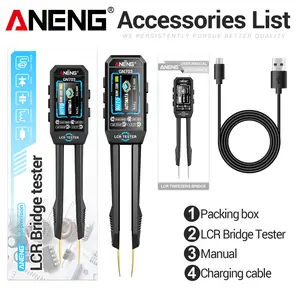 ANENG GN703 LCR Tester Tweezers for Electronics Repair, High Precision SMD Component Tester, Measures Resistance, Capacitance, Inductance, Diode & Continuity, Auto Recognition, Essential Tool