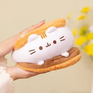 Plush Cat Kitten Toy, Cute Heart-Shaped Cookie Design, Perfect Gift for Birthdays, Room Decoration, Graduation Season, Wedding Anniversary, Christmas