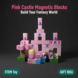 Magnetic Blocks 100PCS Magnetic Building Tiles Set, stable & easy to assemble. Fun educational STEM Montessori sensory toys for kids. Ideal birthday gifts for boys & girls, also perfect boyfriend gifts, outdoor fun series, family interactive play toys