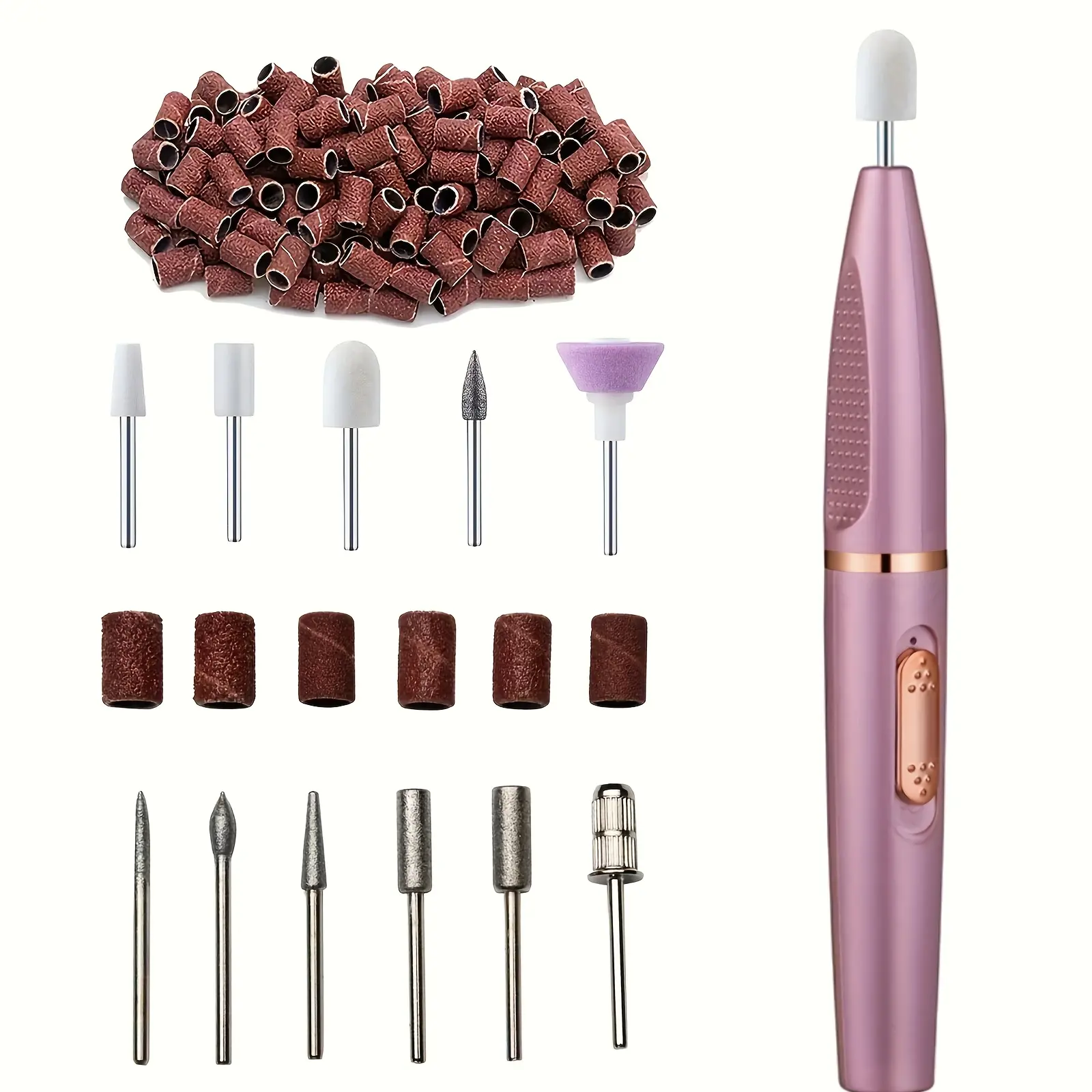 Variable Speed Electric Nail File Drill - Portable 11-Interchangeable-Head Care Kit, Professional Gel Removal Multi-Tool for Manicure, Nail Art, Home & Party Gift Supplies summerwins,summerwins