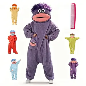 Msrlassn Funny Party Cute Monster Wearable Blanket Hoodie, Mid Year Sale Soft Sugar Fleece Flannel Loose Pullover, Comfortable Hooded Loungewear for Women Men, Father's Day Gift Perfect for Home Leisure & Party Summerween, One Size Fits Most Deals For You