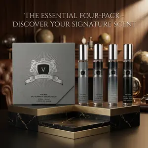 MYSTICAL-Piece Men's Fragrance Discovery Set | Long Lasting Eau de Parfum | 4 x 20ml Travel Size Cologne Kit | Premium Gift Set for Him