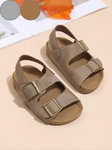 Soft soled Two strap sandals suitable for boys and girls, platform styles for school and sports occasions, comfortable and durable casual shoes Outdoor Casual Sandals