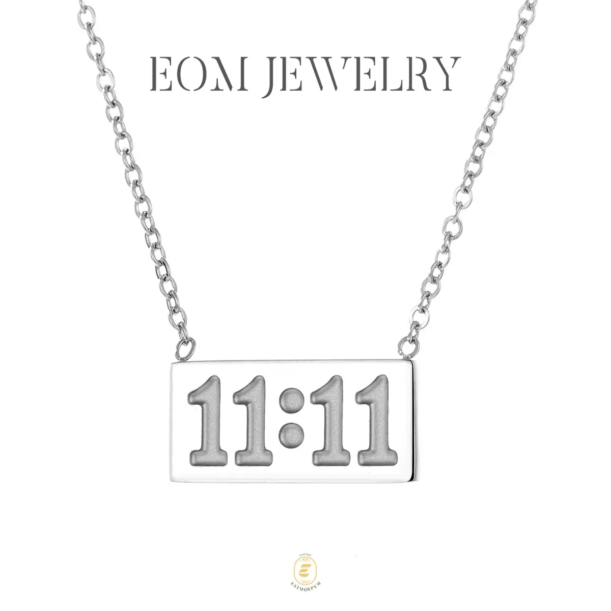 Lucky Echo 11:11 Number Pendant Necklace Wedding Engagement Anniversary Valentine's Day Birthday Gift Daily Wear Jewelry