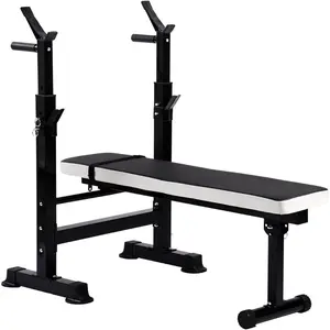 BalanceFrom Adjustable Weight Bench with Squat Rack, Home Gym Strength Workout Station