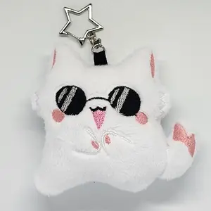 Gojo Cat Plushie Keychain