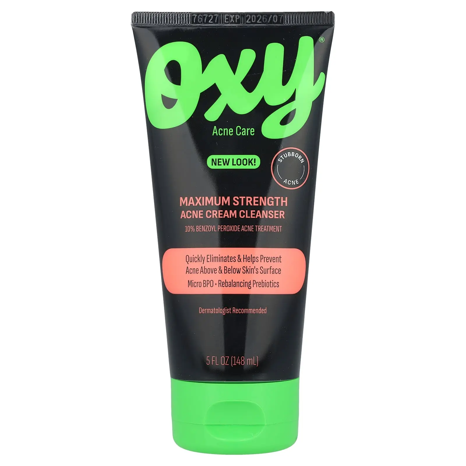 Oxy Skin Care Maximum Strength Acne Cream Cleanser , 5 fl oz (148 ml) | HSA/FSA Eligible