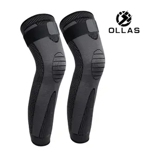 Ollas Full Leg Sleeves Long Compression Leg Sleeve Knee Sleeves Protect Leg, for Man Women Basketball, Arthritis Cycling Sport