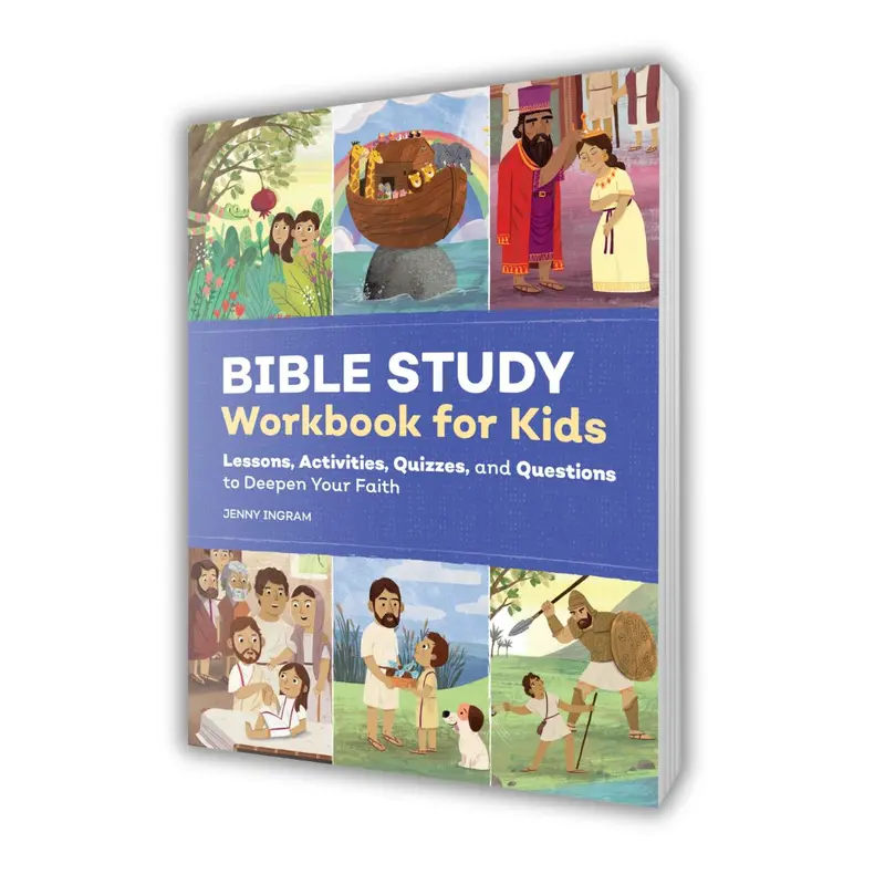 Bible Study Workbook for Kids: Lessons, Activities, Quizzes, and Questions to Deepen Your Faith, A Meaningful Easter, Christmas, & Birthday Gift for Kids Ages 8-12