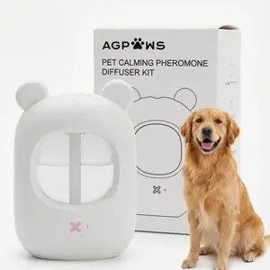 Agpaws Portable Dog&Cat Calming Pheromone Diffuser| 30-Day Supply for Anxiety, Barking, Stress & Indoor Urination Relief | Vet-Approved, No Outlet Needed