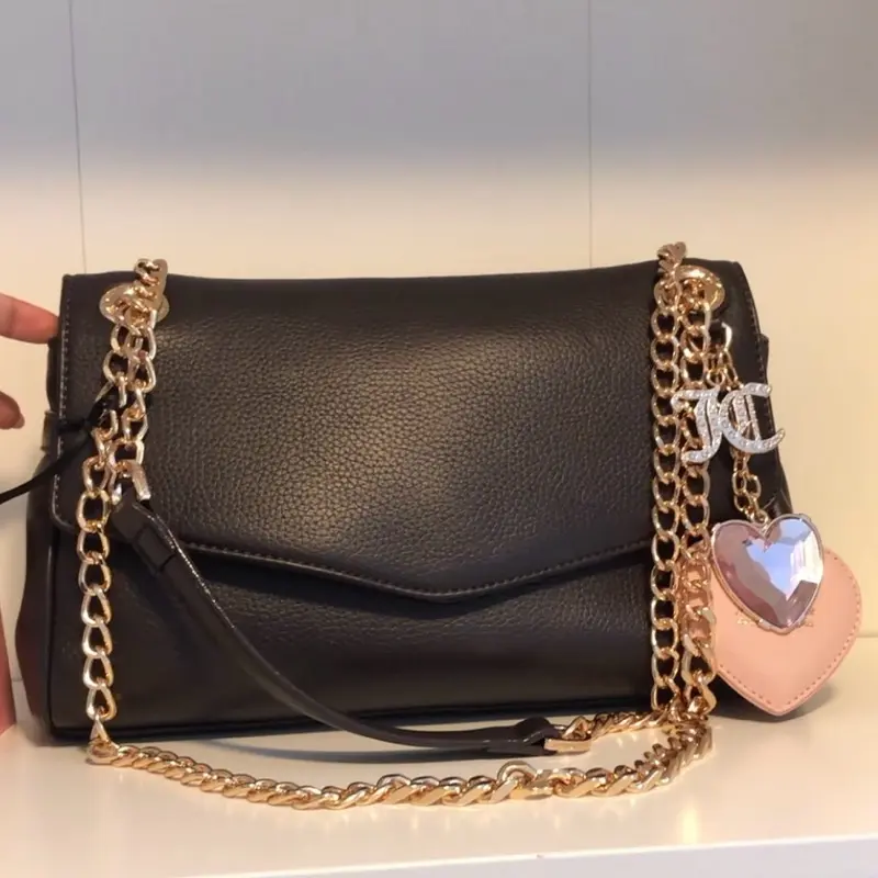 Juicy Couture The Glam Juicy Women's Crossbody Bag, Chocolate Color Stylish Purses Crossbody Bags, Purses Crossbody Bag