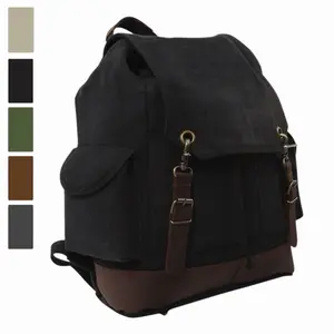 Rothco Vintage Expedition Rucksack - Classic Canvas Backpack for Everyday Adventures, Top Grade Water-Resistant Canvas, Spacious Compartment, Comfortable Straps