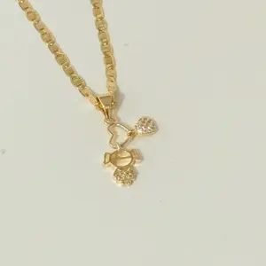18k Gold Plated Charm Necklace