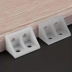 12pcs Translucent Plastic Corner Codes: Right Angle Decorative Pieces for Furniture Repair and Office Use