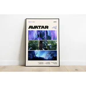 Avatar Movie Poster, Modern Movie Poster Print, Avatar Poster Wall Decor, James Cameron